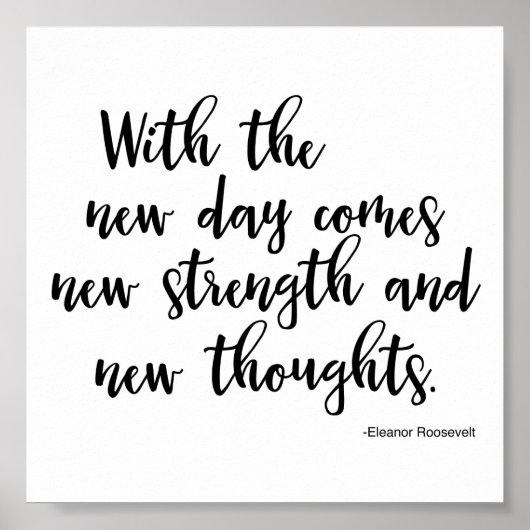 エレノア・ルーズベルトを引用するポスター ポスター (正面)