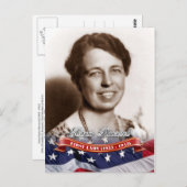 エレノア・ルーズベルト、アメリカ大統領夫人 ポストカード (正面/裏面)