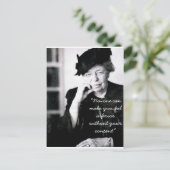 エレノア・ルーズベルト – 誰もあなたを作る感じことができない… ポストカード (スタンド正面)