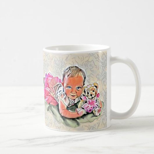 エレノア- 11のozのクラシックで白いマグ コーヒーマグカップ (右)