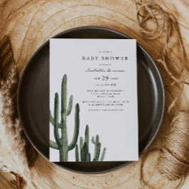エレノア – Bohemian Saguaro Cactus Baby Shower 招待状