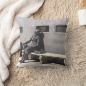 エレノアRigbyの彫像、リヴァプール、イギリス クッション (ブランケット)