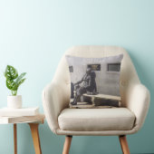 エレノアRigbyの彫像、リヴァプール、イギリス クッション (椅子)