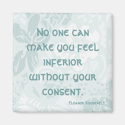 エレノールルーズベルトことわざ冷蔵庫用マグネット マグネット (正面)