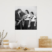 エレノールルーズベルトとガールズ， 1938 ポスター (キッチン)