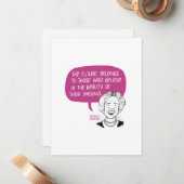 エレノールルーズベルトの平らなノテカードと封筒 ノートカード (正面/裏面インサイチュ)