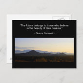 エレノールルーズベルトインスピレーション引用文ポストカード ポストカード (正面/裏面)