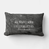 エレノールルーズベルト女性引用文オングレー自然アート ランバークッション (正面)