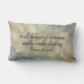 エレノールルーズベルト女性引用文ホームデコール ランバークッション (裏面)