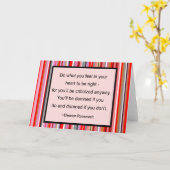 エレノールルーズベルト引用文カード カード (黄色い花)