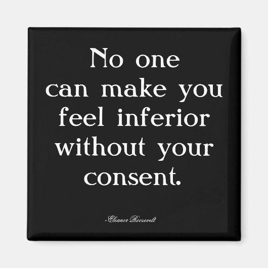 エレノールルーズベルト引用文磁石 マグネット (正面)