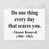 エレノールルーズベルト引用文2a ポストカード (正面)