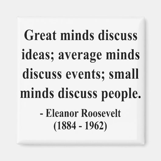 エレノールルーズベルト引用文5b マグネット (正面)