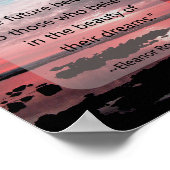 エレノールルーズベルト引用文 ポスター (角)