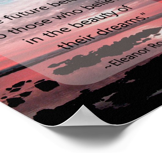 エレノールルーズベルト引用文 ポスター (角)