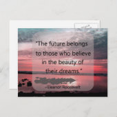 エレノールルーズベルト引用文 ポストカード (正面/裏面)