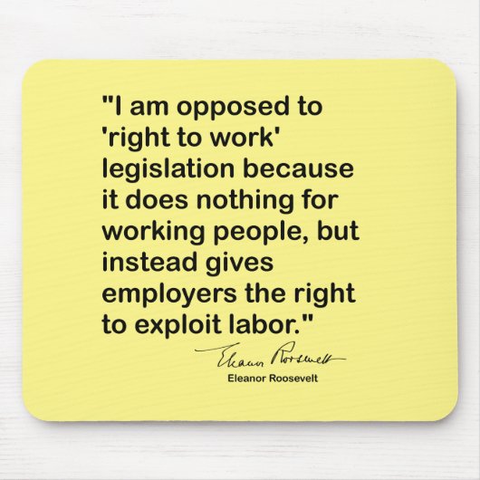 エレノールルーズベルト引用文 マウスパッド (正面)