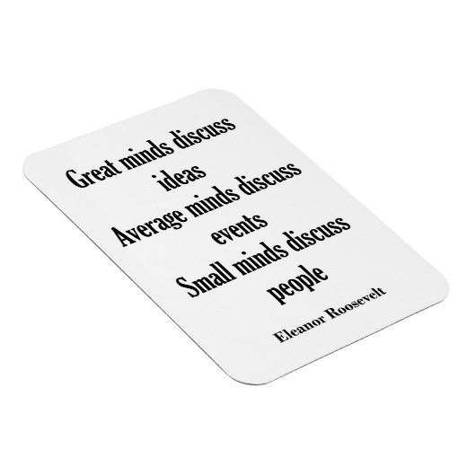 エレノールルーズベルト引用文 |マッ素晴らしト マグネット (右側)
