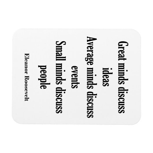 エレノールルーズベルト引用文 |マッ素晴らしト マグネット (横)