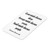 エレノールルーズベルト引用文 |マッ素晴らしト マグネット (左側)