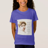 エレノールルーズベルト素晴らし&マインド引用文 Tシャツ (正面)