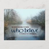 エレノールルーズベ感動的ルト引用文「未来」 ポストカード (正面)