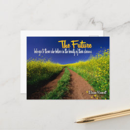 エレノールルーズベ感動的ルト引用文「未来」 ポストカード
