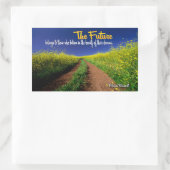 エレノールルーズベ感動的ルト引用文「未来」 長方形シール (バッグ)