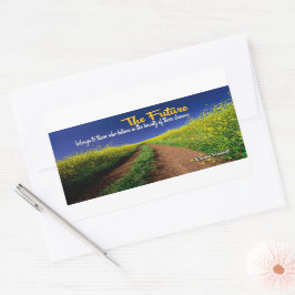 エレノールルーズベ感動的ルト引用文「未来」 長方形シール