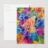 エレバンアルメニアの地図 ポストカード (正面/裏面)