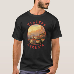 エレバンアルメニアレトロ動揺してサークル Tシャツ