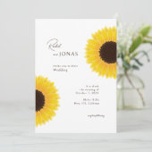 エレバンヒマワリ結婚式招待状 招待状 (スタンド正面)