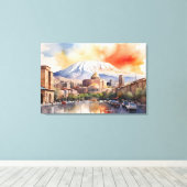 エレバン水彩画 キャンバスプリント (インサイチュ (ウッドフロア))