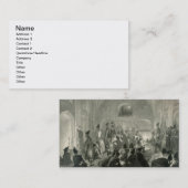 エレバン、アルメニアの夜のペルシャのモスクの間の 名刺 (正面/裏面)