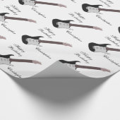 エレパーソナライズされたキギター誕生日 ラッピングペーパー (角)