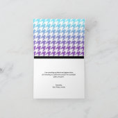 エレファグラデーションントアクアパープルカ千鳥格子のード サンキューカード (内部)