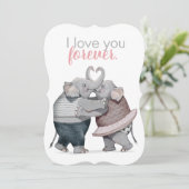 エレファンツインラブフラットホリデーカード シーズンカード (スタンド正面)