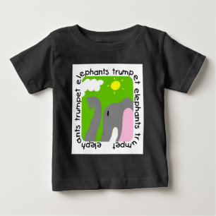 エレファンツトランペットベビーラグランTシャツ ベビーTシャツ