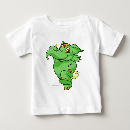 エレファンテグリーン ベビーTシャツ (正面)