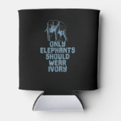 エレファンテンゾウのみ衣服アイボリー 缶クーラー (正面)