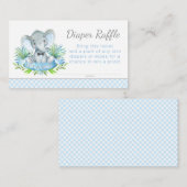 エレファントおむつラッフルチケット エンクロージャーカード (正面/裏面)