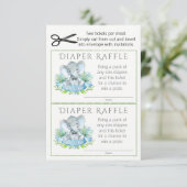 エレファントおむつラッフルチケット エンクロージャーカード (スタンド正面)