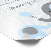 エレファントおむつラッフルディスプレイサイン入りブルーグレー フォトプリント            (角)
