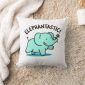 エレファントおもしろいスプン クッション (ブランケット)