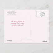 エレファントとカラーハートはがき ポストカード (裏面)