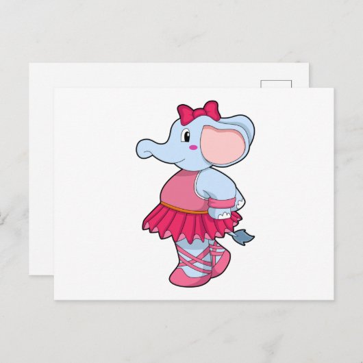 エレファントアットバレエとスカート ポストカード (正面/裏面)