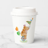 エレファントアートベイビーシャワーカスタム 紙コップ (裏面)