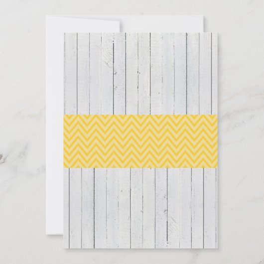 エレファントイエローベビーシャワーパーティーレモンボウ招待状 招待状 (裏面)