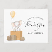 エレファントイエローベビーシャワーbyメールありがとう ポストカード (正面)