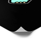 エレファントウおもしろいェンプンダークBG ポスター (角)